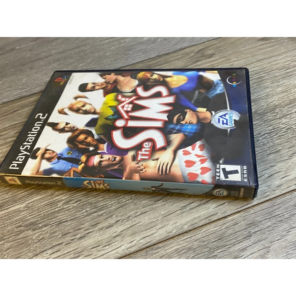 The Sims PlayStation 2 PS2 Game EA Games Maxis SLUS-20573 Blue Bottom Disc